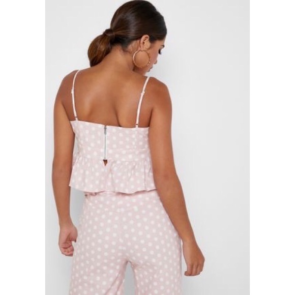 English Factory Pink Polka Dot Tie Top & Marching Trousers - Picture 3 of 16